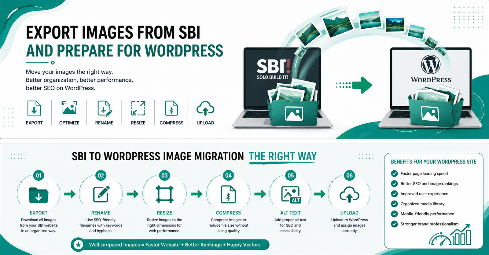 Export Images from SBI and Prepare for WordPress