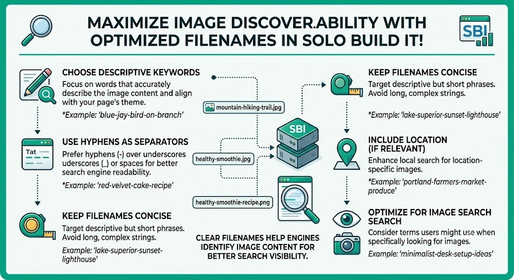 Improve Image Discoverability with Filenames in Solo Build It